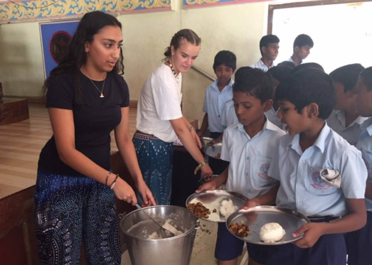 WOHAA students during their India visit