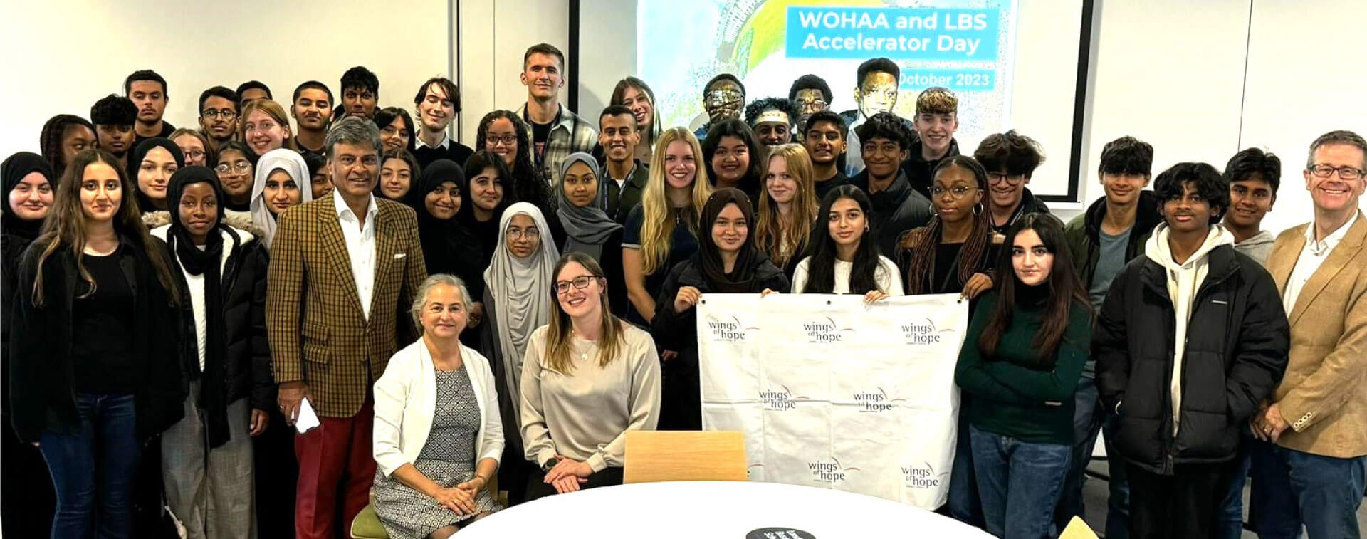 WOHAA students and mentors at an Accelerator Day